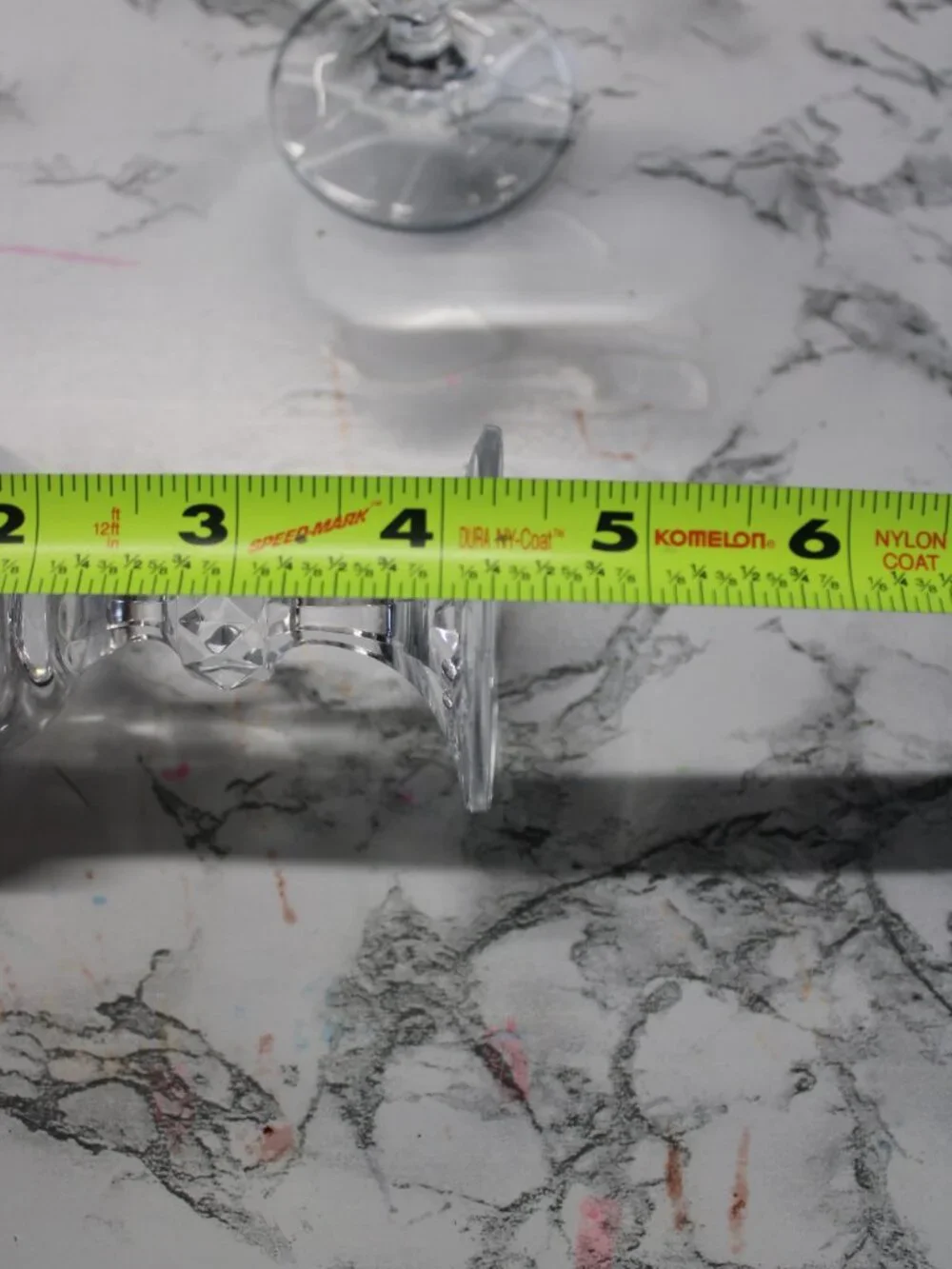 Vintage Lead Crystal Claudia Cordial Glasses Set of 4 FLAW